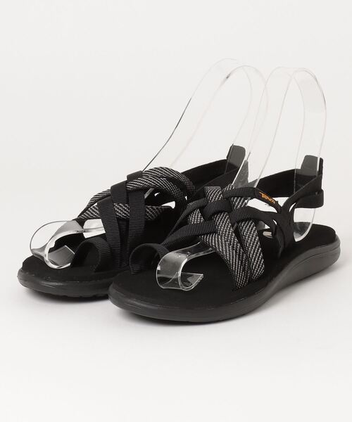 「Teva」 フラットサンダル 23 ブラック レディース_画像2