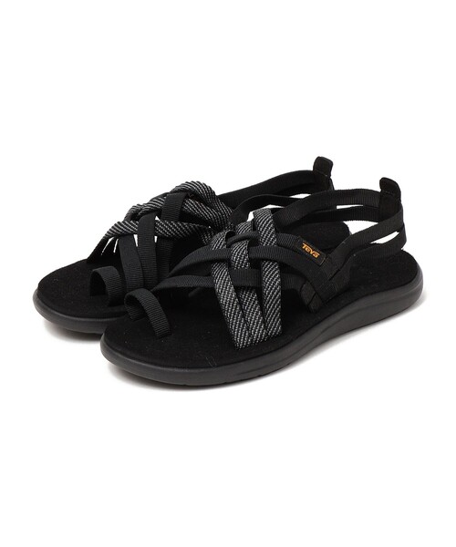 「Teva」 フラットサンダル 23 ブラック レディース_画像3