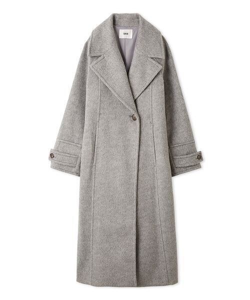 状態良好！KNOTT グレーコート1/レディース チェスターコートロングコート ビス VIS 【JAPAN FABRIC】尾州ウールシャギーロングコート【選べる