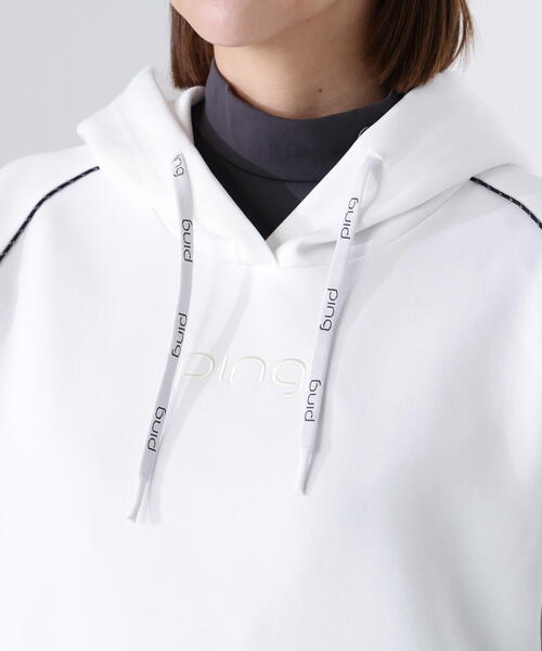 トレーナー スウェット 「PING APPAREL」全方向ストレッチRENUキルトダンボールジャージスウェットフーディ 「GOLD」 (LADIES)_18