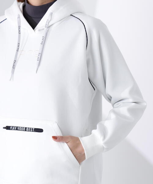 トレーナー スウェット 「PING APPAREL」全方向ストレッチRENUキルトダンボールジャージスウェットフーディ 「GOLD」 (LADIES)_19
