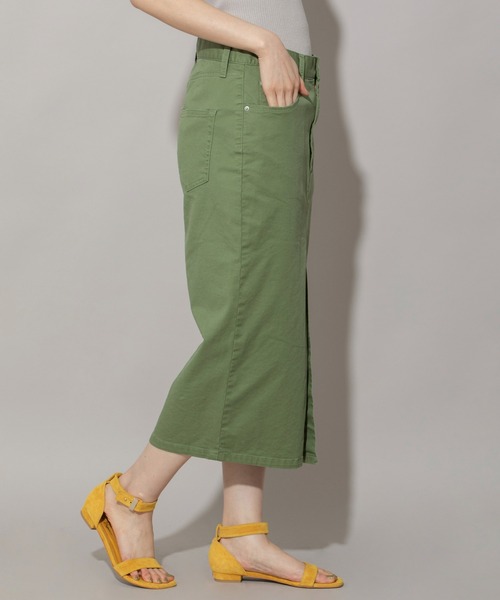 「Munich」 タイトスカート S カーキ レディース_画像2