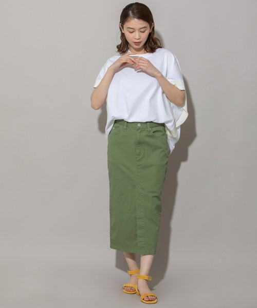 「Munich」 タイトスカート S カーキ レディース_画像4