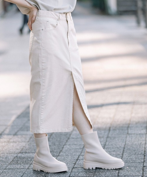 「Munich」 タイトスカート S カーキ レディース_画像7