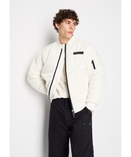 ARMANI EXCHANGE 「ARMANI EXCHANGE」 ブルゾン LARGE ホワイト メンズ