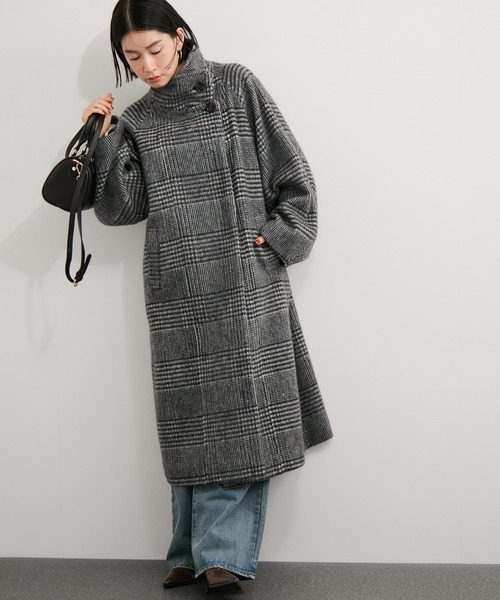 JURGEN LEHL ダークグレー 刺繍入り ロングコート 新品未使用♡ JURGEN LEHL ダークグレー 刺繍入り ロングコート 新品未使用♡ JURGEN