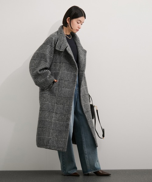 LE CERCLE par rope' コート アウター 尾州スタンドカラーロングコート