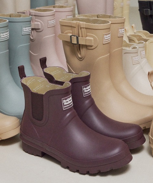 「ROCKFISH WEATHERWEAR」 レインブーツ 25.0cm グレー レディース_画像3