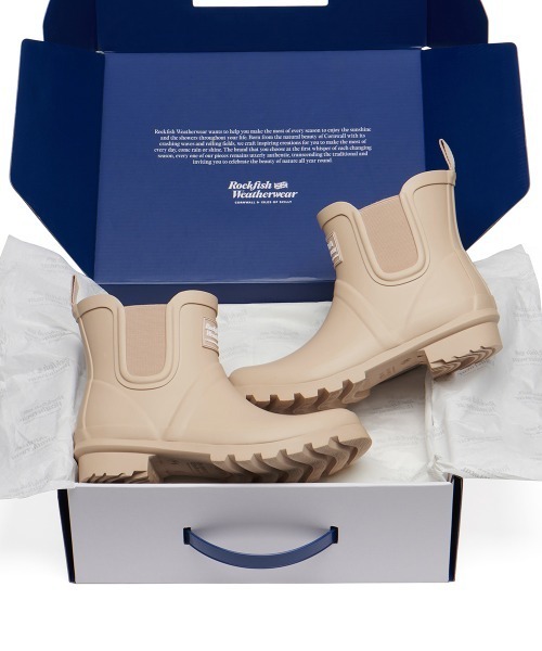 「ROCKFISH WEATHERWEAR」 レインブーツ 25.0cm グレー レディース_画像6