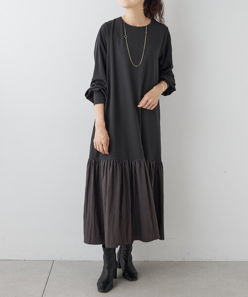 BEARDSLEY（ビアズリー） ドッキングワンピース FREE チャコールグレー