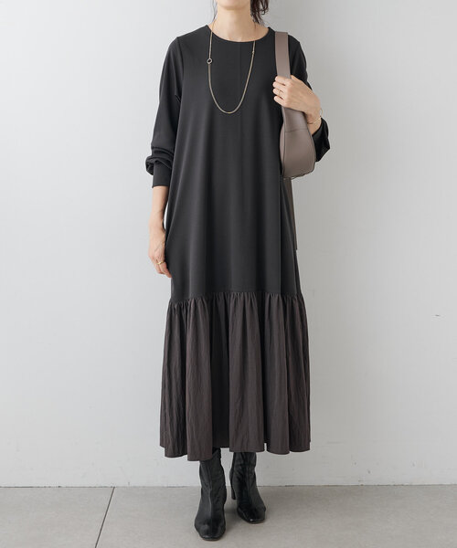 BEARDSLEY（ビアズリー） ドッキングワンピース FREE チャコールグレー