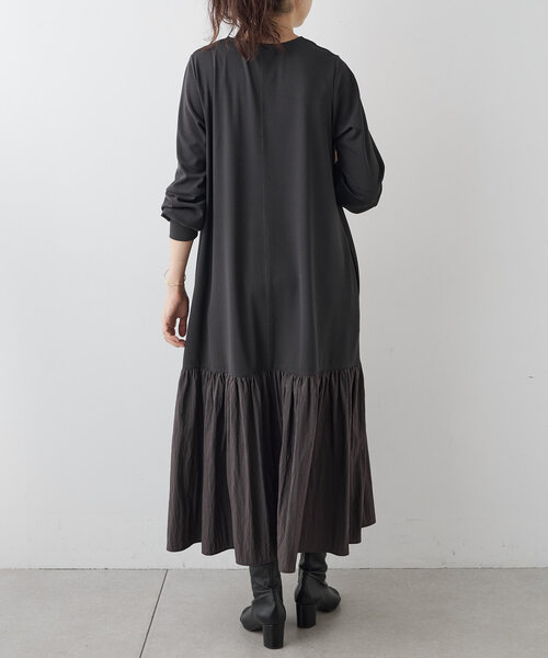 BEARDSLEY（ビアズリー） ドッキングワンピース FREE チャコールグレー