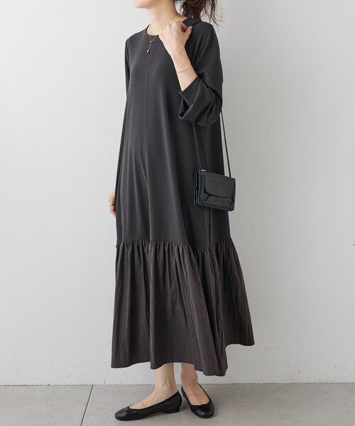BEARDSLEY（ビアズリー） ドッキングワンピース FREE チャコールグレー
