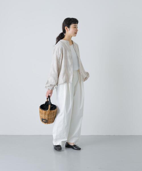 かぐれ カーディガン シャドーチェックドロストカーディガン