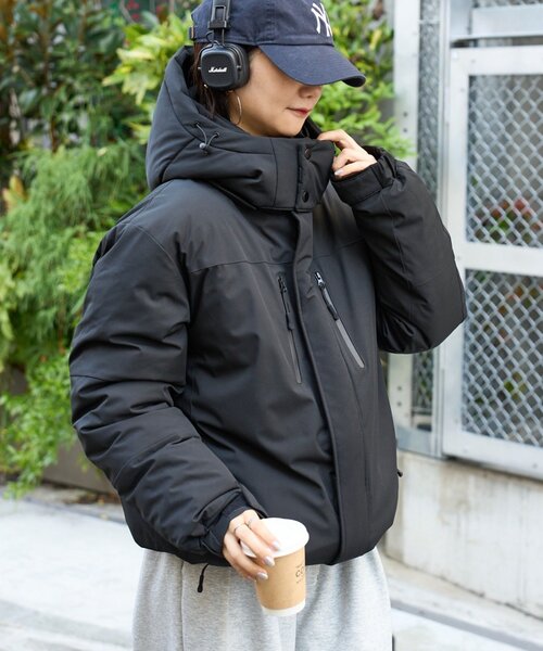 チャオパニックティピー　2WAYウォーマーパファーブルゾン　Lサイズ　ブラック CIAOPANIC TYPY（チャオパニックティピー） ダウンジャケット ダウン