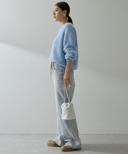 「Whim Gazette」 デニムパンツ 36 ブルー レディース_画像8