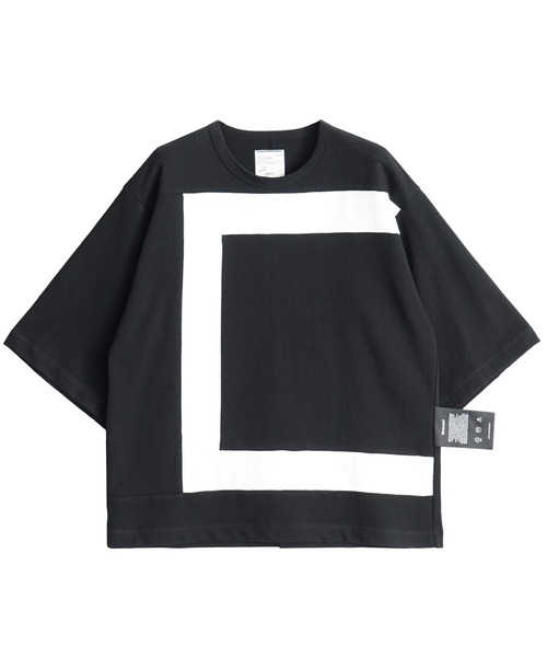 「SHAREEF」 半袖Tシャツ 1 ブラック メンズの画像