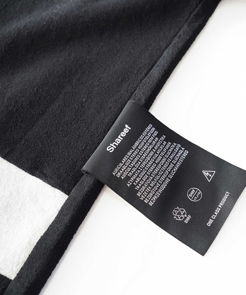 「SHAREEF」 半袖Tシャツ 1 ブラック メンズの画像