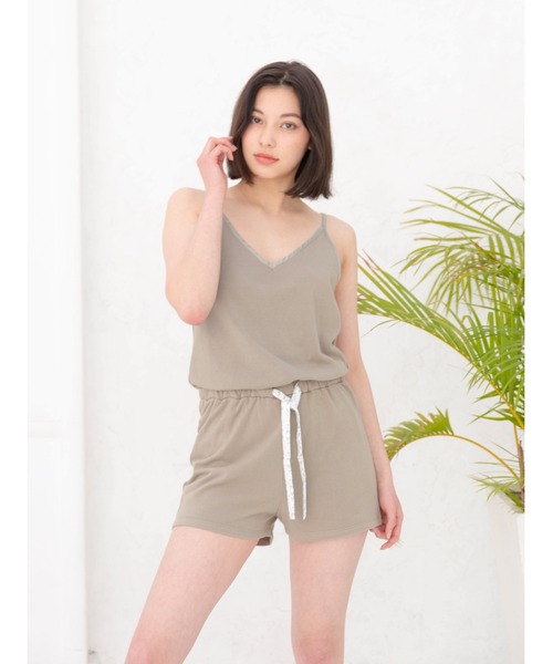 AMATERAS パジャマ ルームウェア cotton rompers レディース