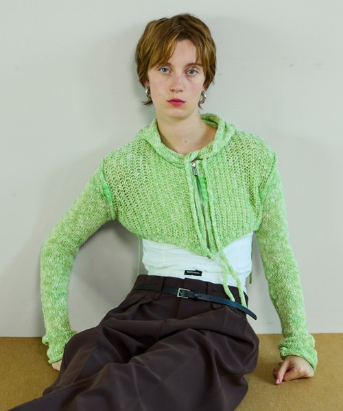 MAISON SPECIAL（メゾンスペシャル） カーディガン Zip Short Cardigan