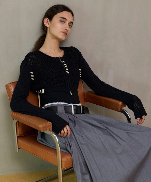 MAISON SPECIAL（メゾンスペシャル） カーディガン Zip Short Cardigan