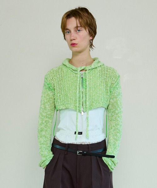 MAISON SPECIAL（メゾンスペシャル） カーディガン Zip Short Cardigan