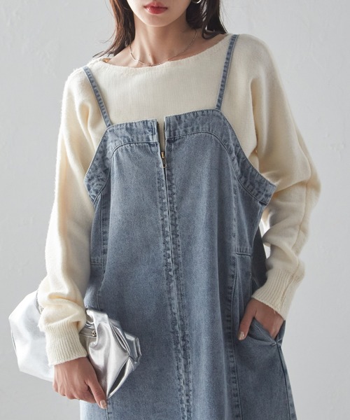 RADIANT Embossing coating denim ran らんくん 即納】RADIANT Embossing coating denim | 韓国ファッション セレクト