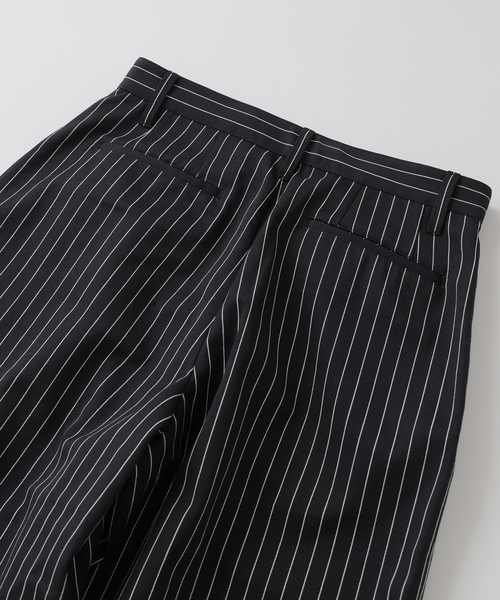 JOURNAL STANDARD ツイル ワイド ストライプ スラックス JOURNAL STANDARD（ジャーナルスタンダード） ワイドパンツ スラックス