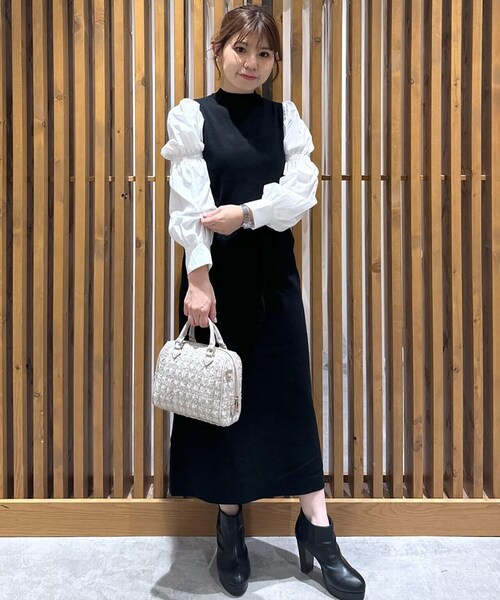 「FREE'S MART」 長袖ワンピース SMALL ブルー レディース_画像9