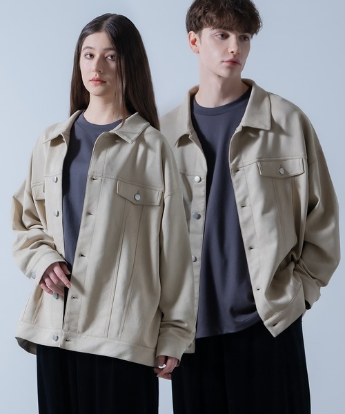 ジャケット・アウター chann improves（インプローブス） ブルゾン アウター スエードタッチ ポンチ