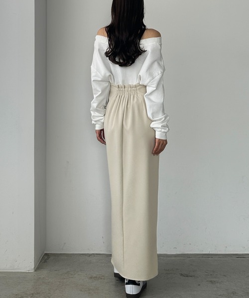 「Louere」 タイトスカート LARGE ダークグレー レディース_画像8