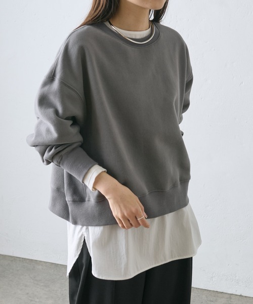 「PUAL CE CIN」 スウェットカットソー FREE グレイッシュベージュ レディース_画像8