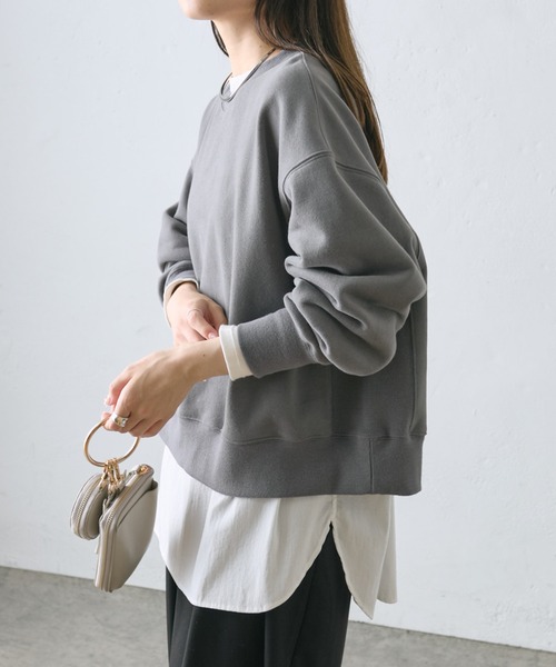 「PUAL CE CIN」 スウェットカットソー FREE グレイッシュベージュ レディース_画像9