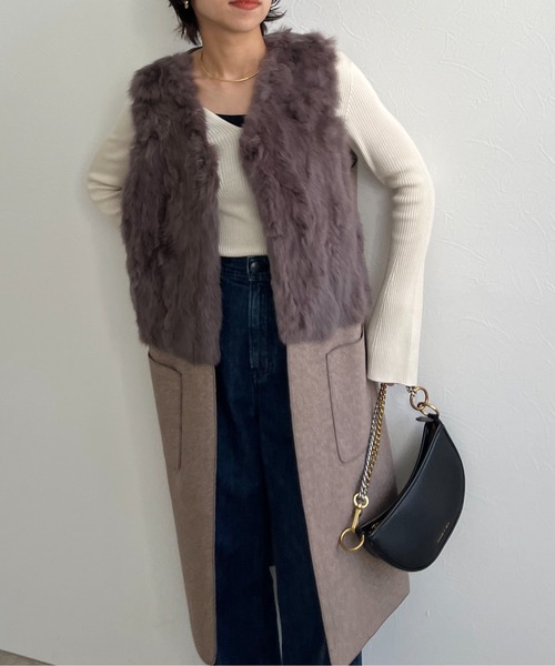 新品★エイミーロウ　ファージレ　モカ Eimee Law（エイミーロウ） ベスト 38 モカ レディース : ZOZOTOWN