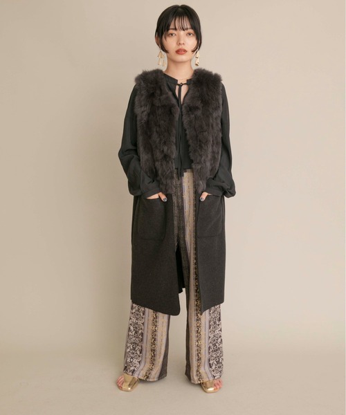 Eimee Law（エイミーロウ） ベスト 38 モカ レディース : ZOZOTOWN