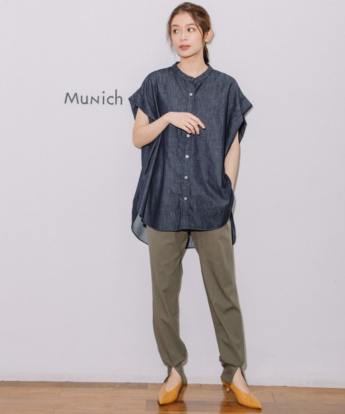 「Munich」 半袖ブラウス - グレー レディース_画像5