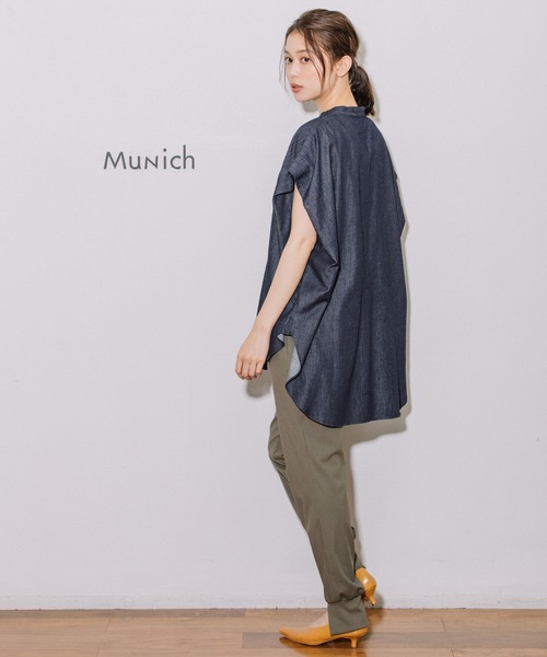 「Munich」 半袖ブラウス - グレー レディース_画像8