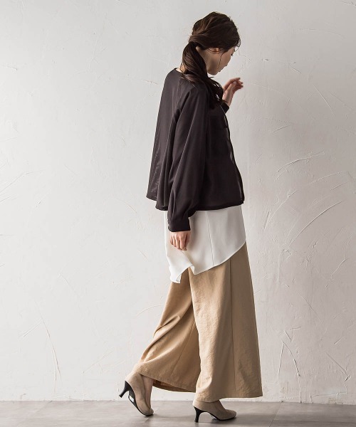 「la.f…」 ブルゾン 9号 チャコールグレー レディース_画像9