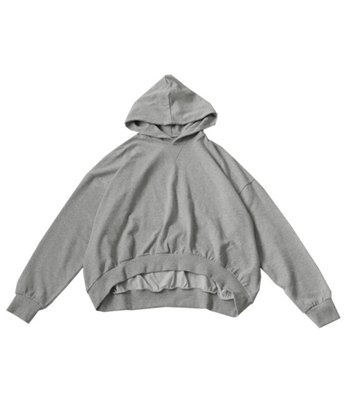 「antiqua」 プルオーバーパーカー FREE ブラック レディース