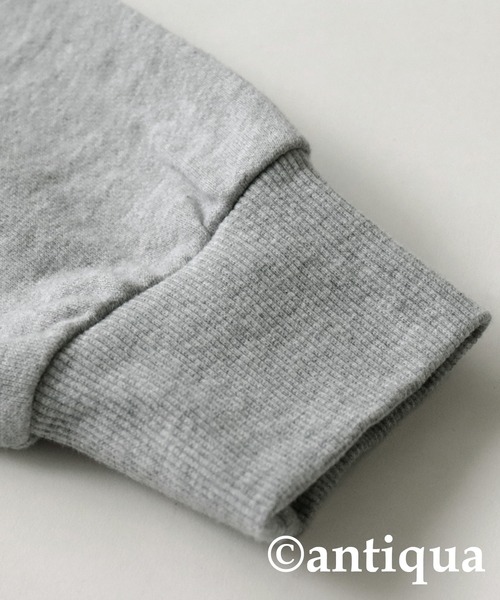 「antiqua」 プルオーバーパーカー FREE ブラック レディース