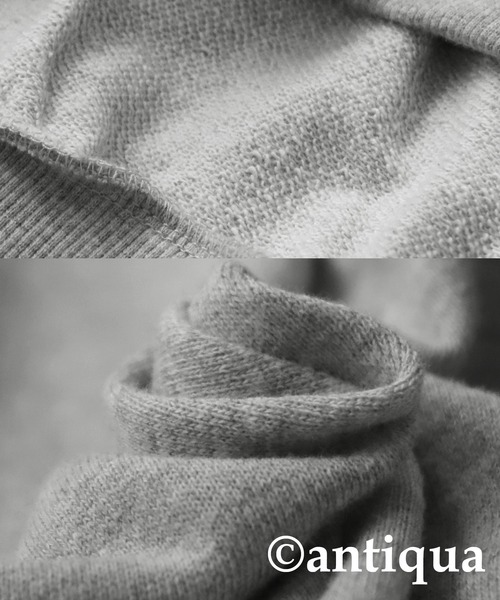 「antiqua」 プルオーバーパーカー FREE ブラック レディース