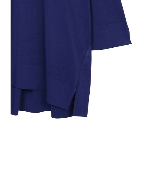 「ZUCCa」 7分袖ニット M size ネイビー レディース_画像2