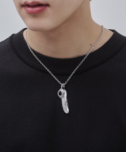 WYZ ネックレス フェザーデザイン ネックレス メンズ : ZOZOTOWN Yahoo