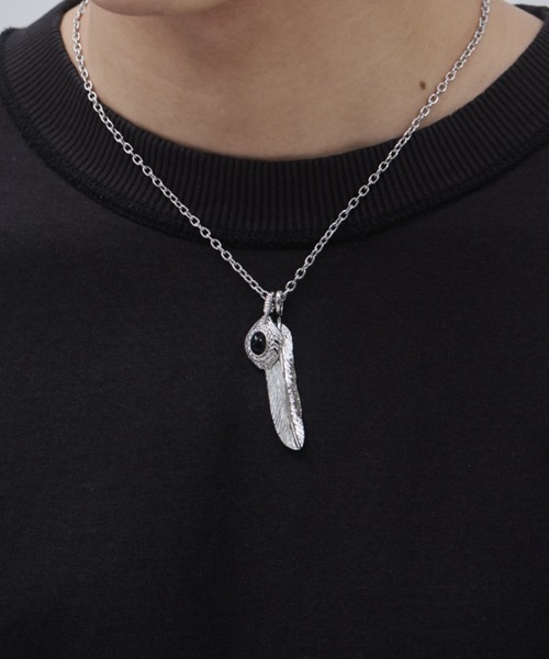 WYZ ネックレス フェザーデザイン ネックレス メンズ : ZOZOTOWN Yahoo