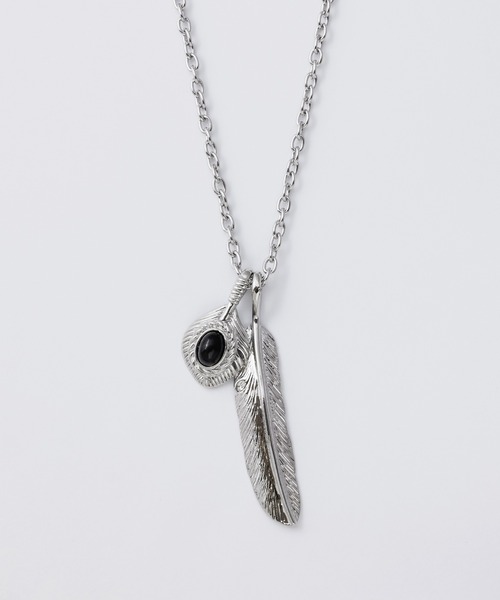 うえちゃん様☆メンズ　アクセサリー　フェザーペンダント WYZ ネックレス フェザーデザイン ネックレス メンズ : ZOZOTOWN Yahoo