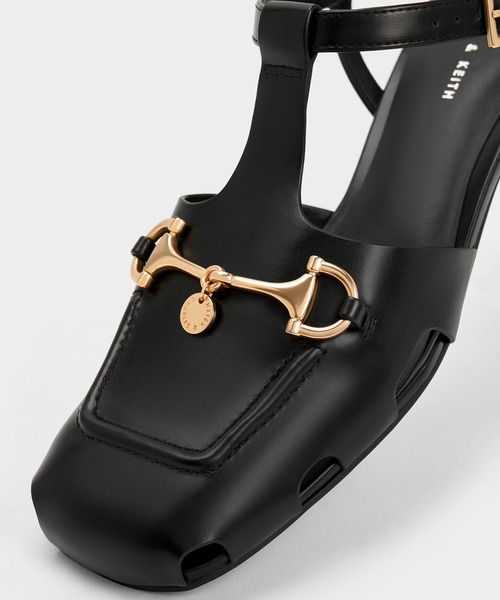 「CHARLES & KEITH」 ヒールサンダル 23.5cm レッド レディース_画像4