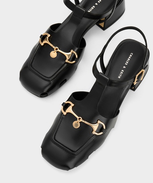 「CHARLES & KEITH」 ヒールサンダル 23.5cm レッド レディース_画像5