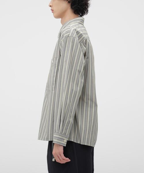 MHL.（エムエイチエル） シャツ PYJAMA STRIPE COTTON SHIRT メンズ
