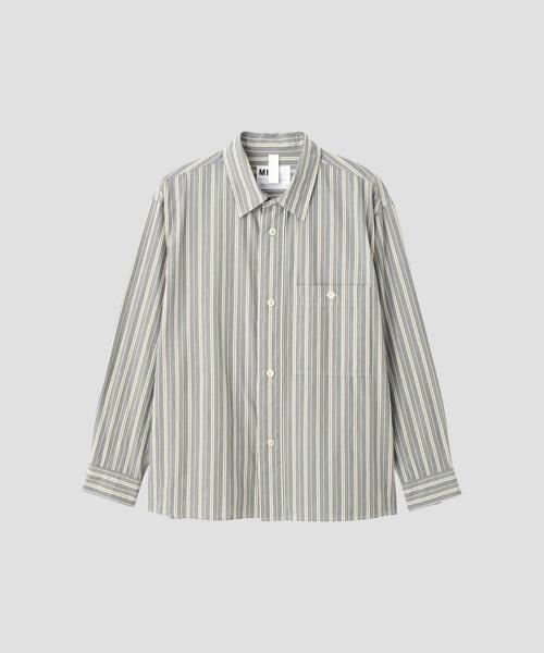 MHL.（エムエイチエル） シャツ PYJAMA STRIPE COTTON SHIRT メンズ