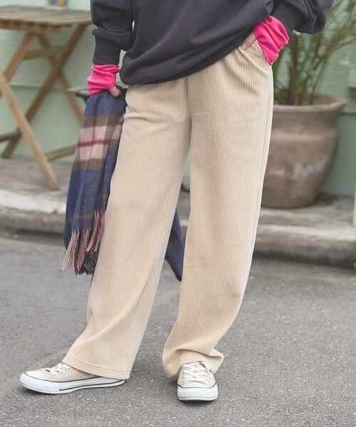 「FREAK'S STORE」 コーデュロイパンツ MEDIUM オフホワイト レディース_画像5